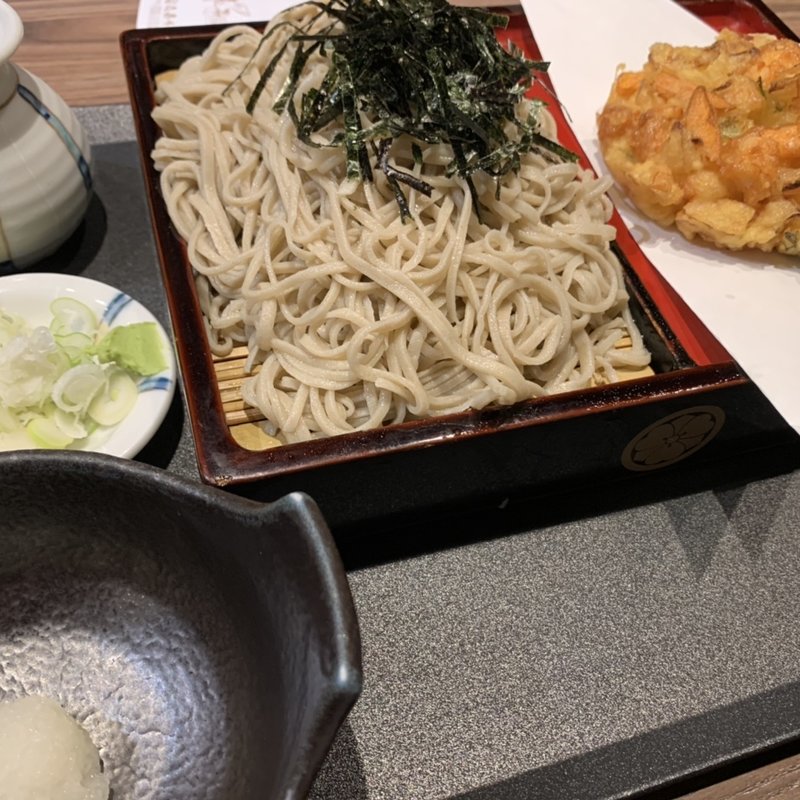 かき揚げ天ざる(志喜千庵)