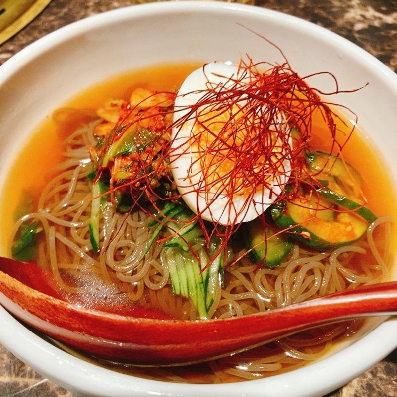 冷麺（細麺ハーフ）(白李 燦 本通店 （ハクリ サン）)