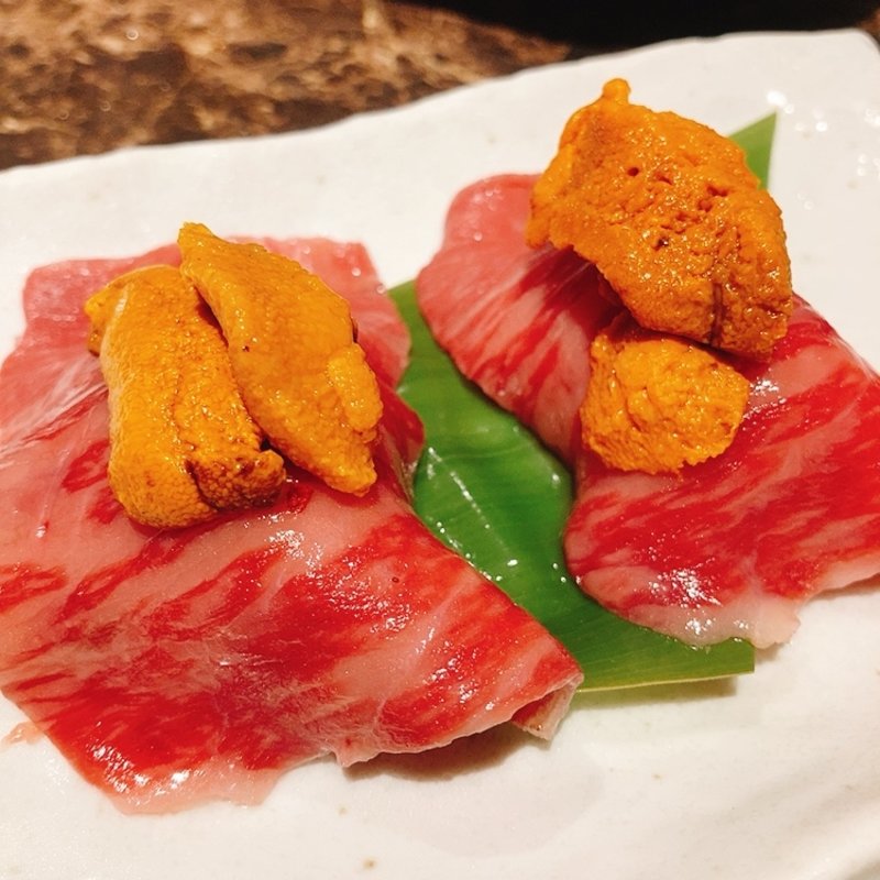 うにく寿司（2貫）(白李 燦 本通店 （ハクリ サン）)