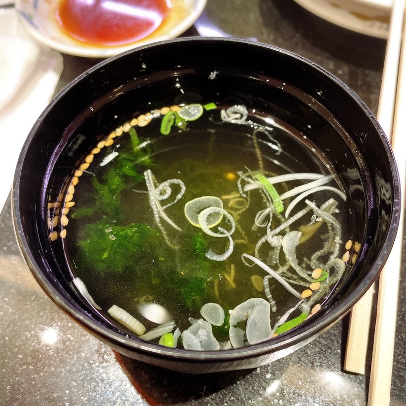 海苔すまし汁(寿司活 ＧＥＭＳ中目黒店)