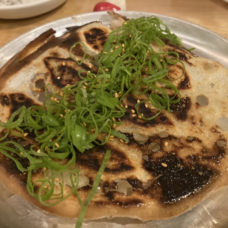 アジと九条ネギの焼餃子(氏ノ木 )