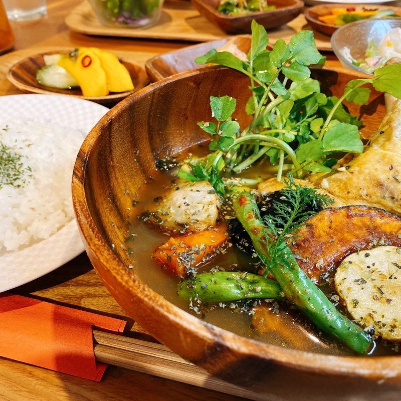 チキンスープカレー(オレガノカフェ)