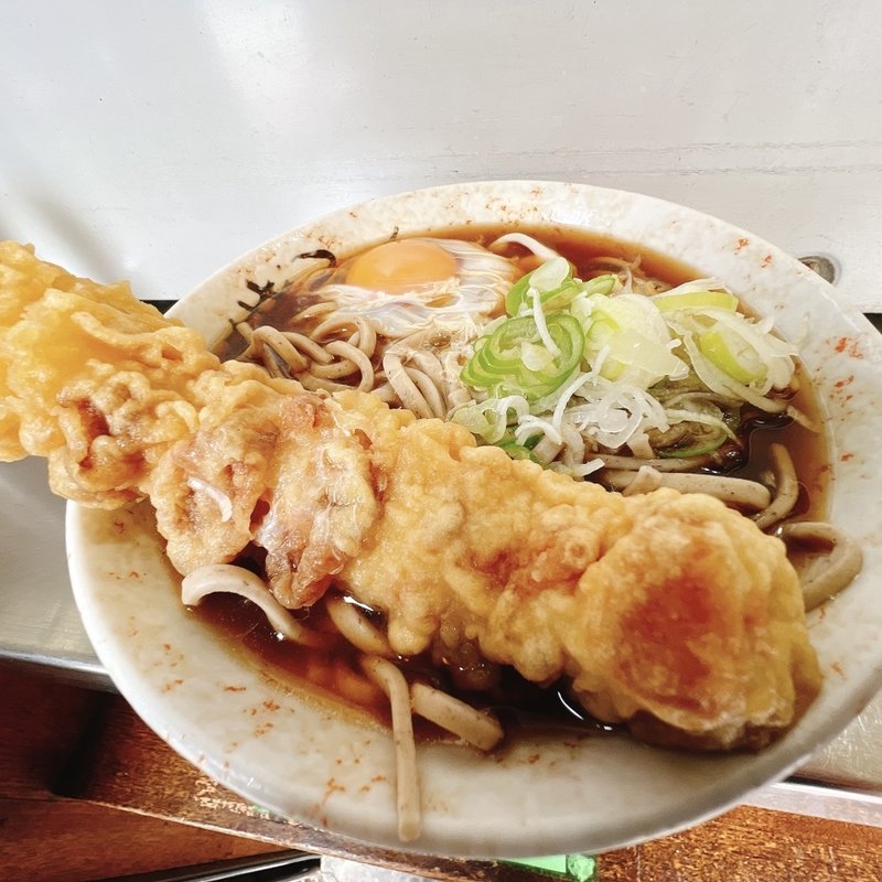 ちくわ天玉田舎そば(田舎そば かさい)