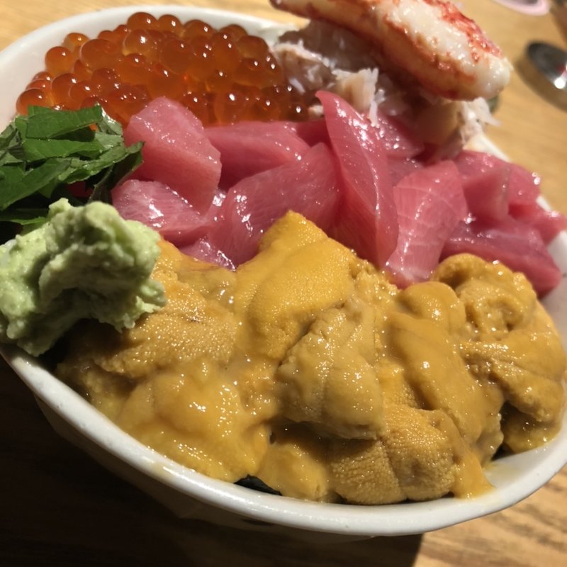 極！毛蟹入りぜいたく丼(田中田 西麻布店 （タナカダ）)