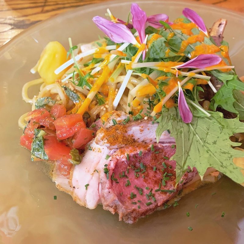 限定　仔羊のまぜそば(海老丸らーめん)