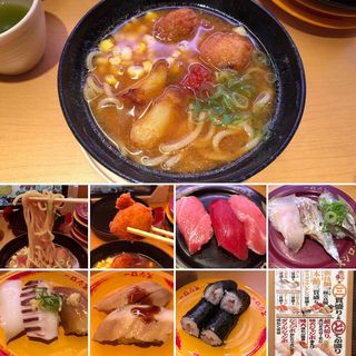 魚介出汁の北海道味噌ラーメン他(スシロー　新宿三丁目店)