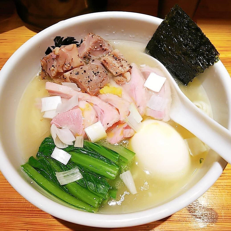 特製鴨中華そば(塩)雑炊セット(中華そば満鶏軒)