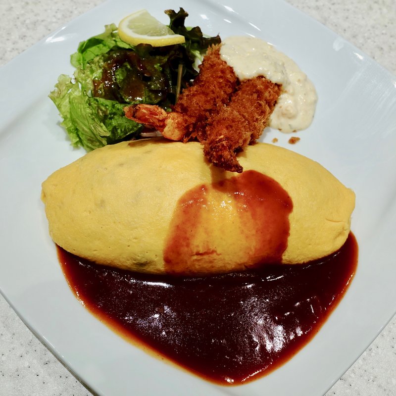 ミニオムライスプレート（チキン）(北極星 近鉄あべのハルカス店)