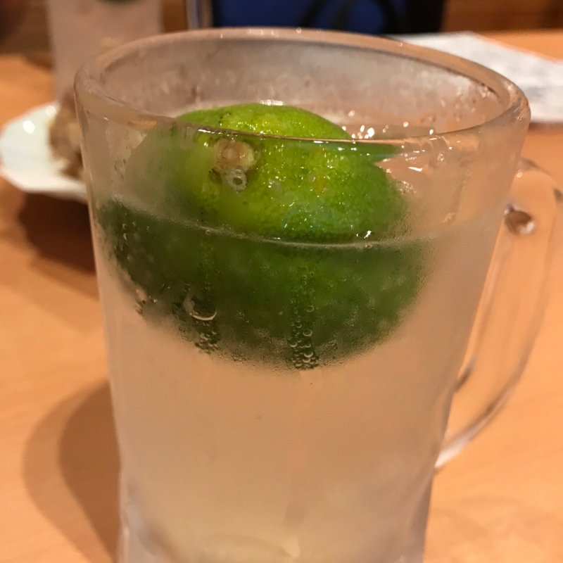 生搾りカボスサワー(まちごはん かぶら木)