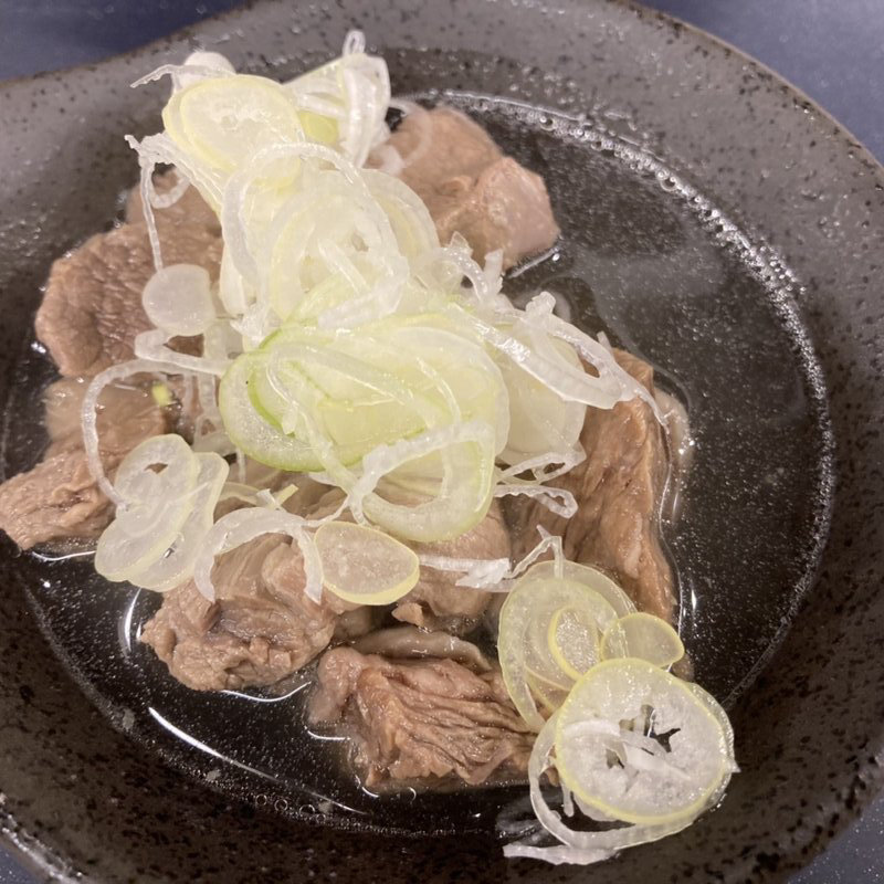 牛塩煮込み(鉄板焼き　と文字)