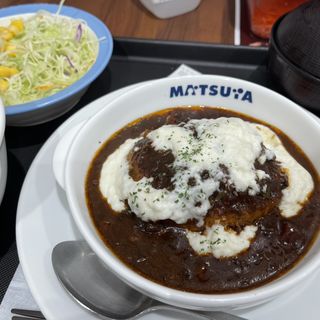 ボロネーゼ＆マスカルポーネ風Wソースのハンバーグ定食(松屋 石神井公園店 )