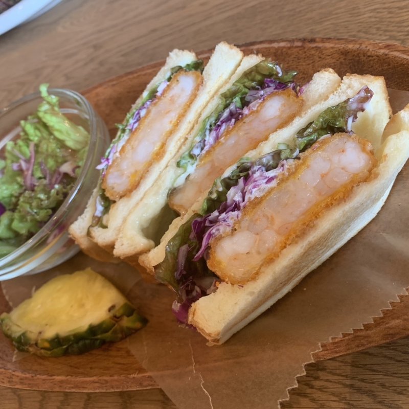エビカツサンド(ALOHA CAFE Pineapple 生駒店)