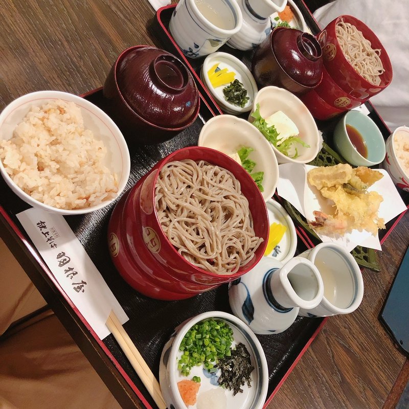 割り子そば三段(羽根屋 本店)