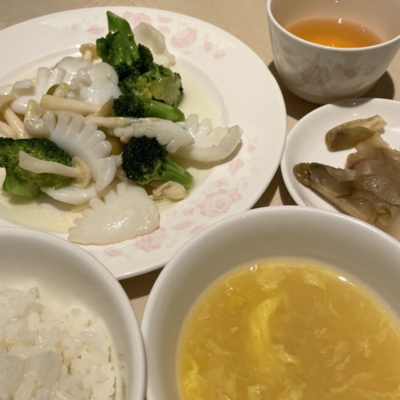 イカとブロッコリー塩味(中国料理煌蘭川崎店)