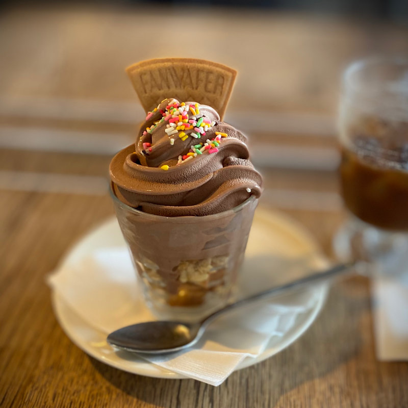 プレミアムチョコレートソフトクリーム(デイリーズカフェ ヒガコ)