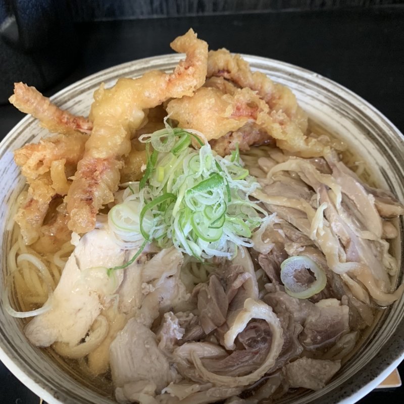 鳥中華（並）ゲソ天トッピング(肉そば藤七 （ニクソバトウシチ）)