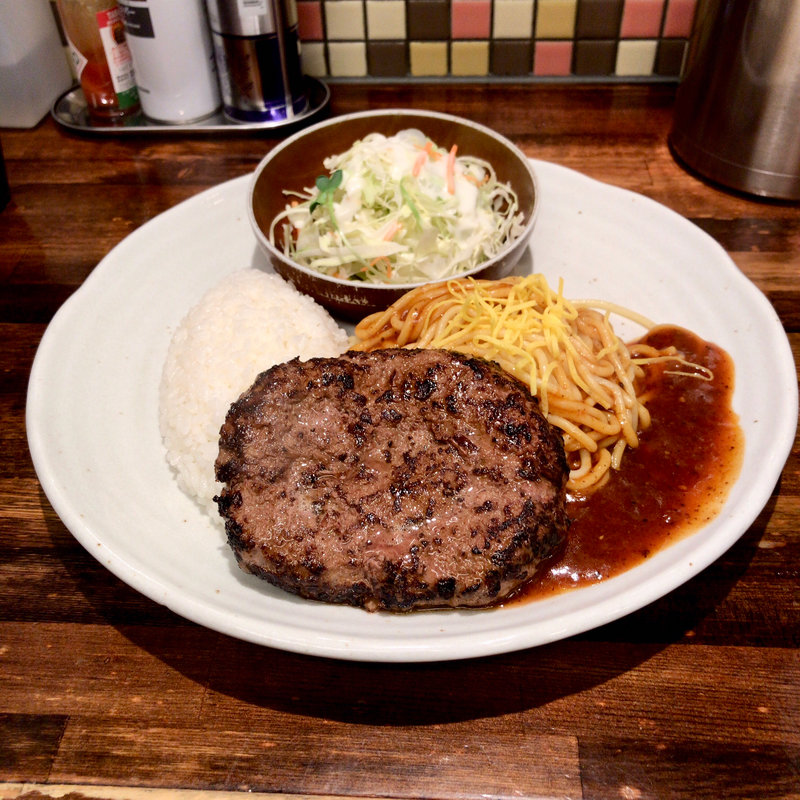 男前ハンバーグプレート(男前パスタ 伏見店)