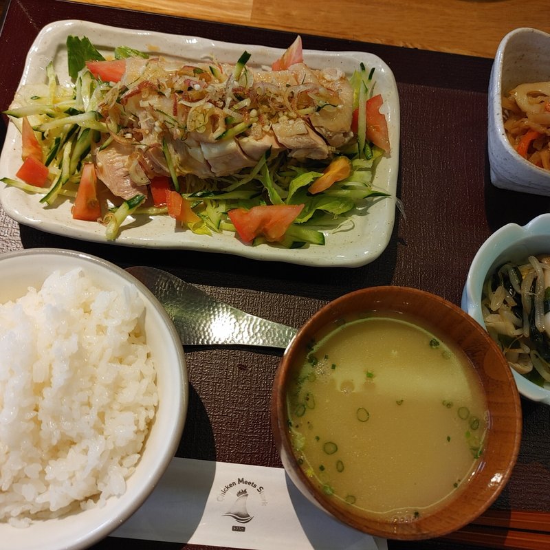 蒸し鶏(とよみつ)