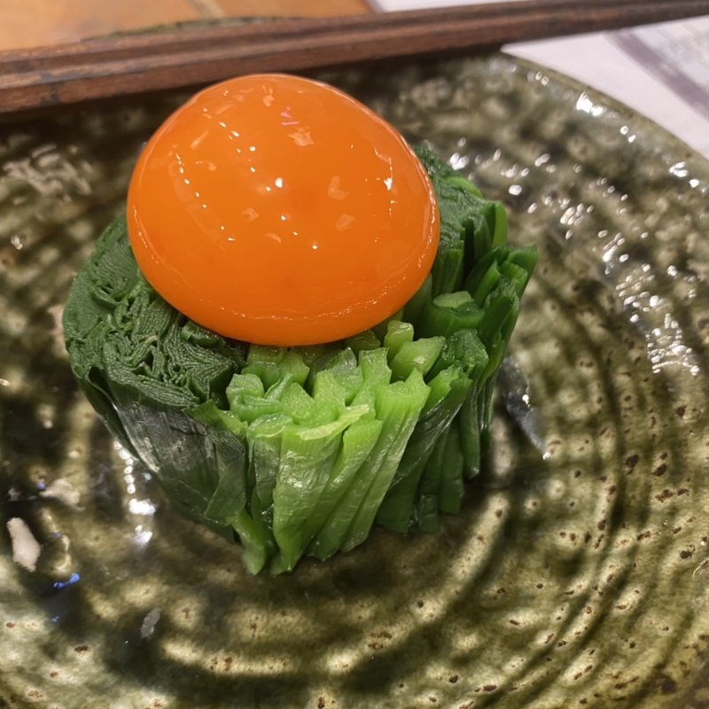 ニラ釜玉(宮崎県日南市 塚田農場 秋葉原中央通り店 )