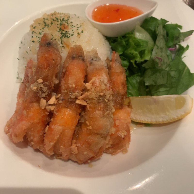 ガーリックシュリンプ＆ライス(クラブハウス エニ)