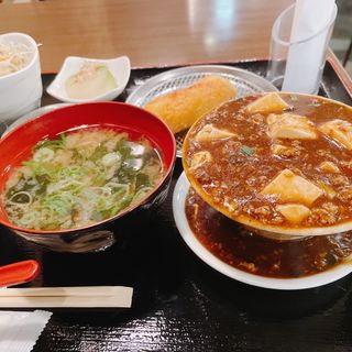 こぼし麻婆豆腐定食(堂山食堂3号店)