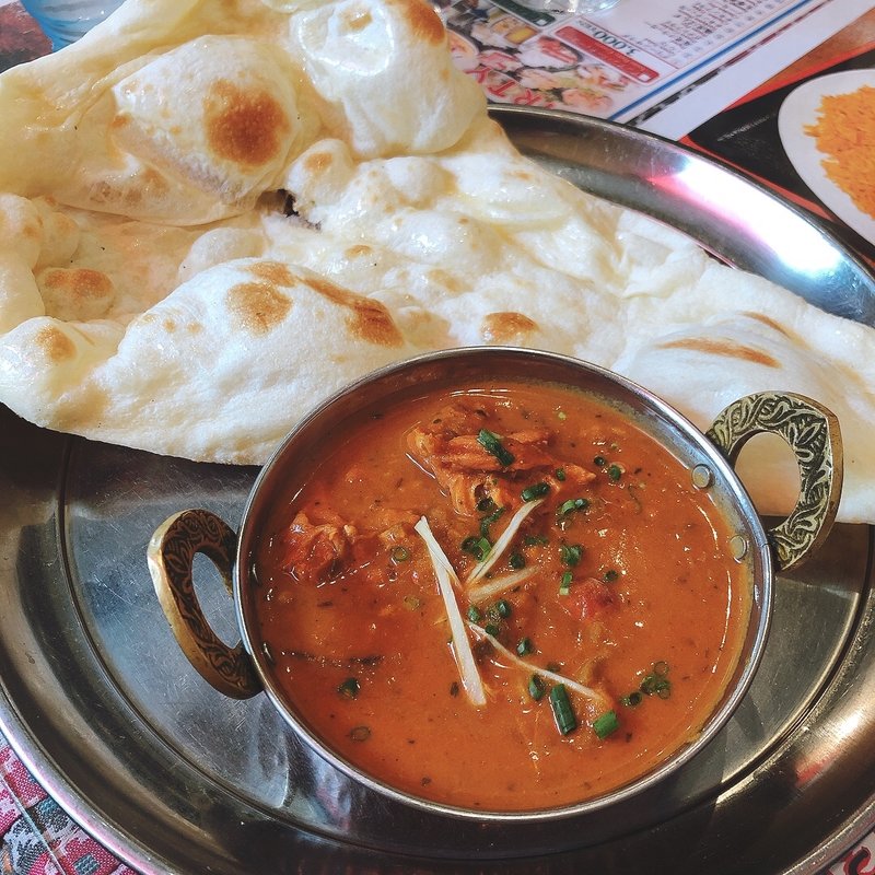 E Set マトンカレー(インド ナンハウス)