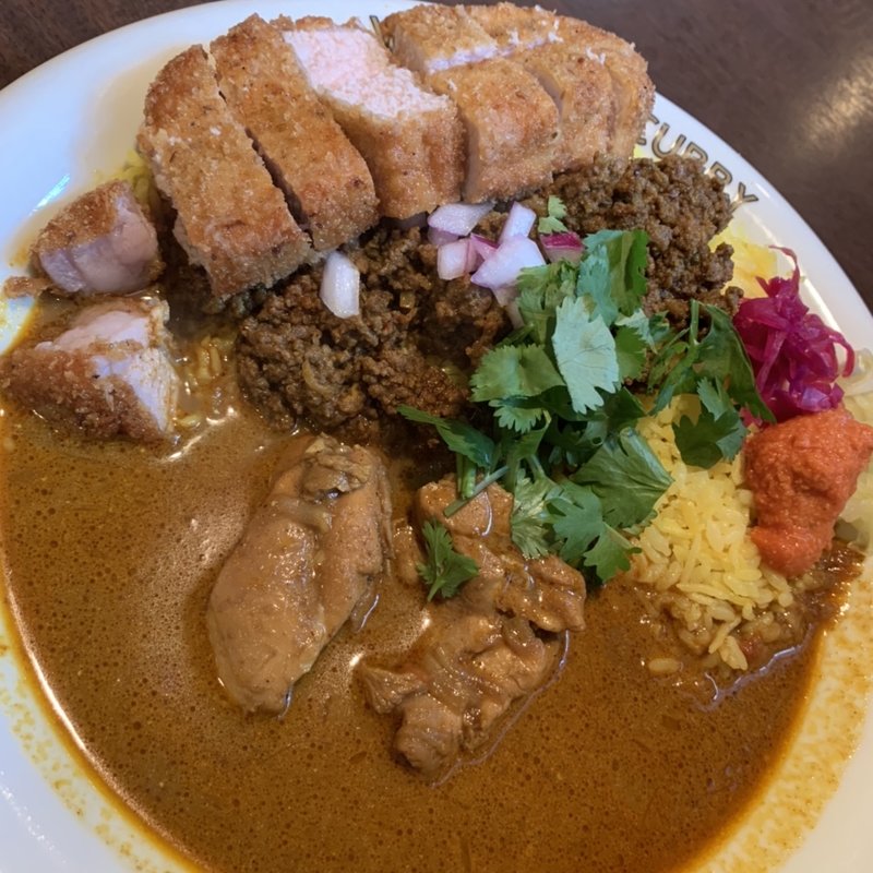 元祖渡邊カリー　とんかつトッピング(渡邊カリー 梅田本店)