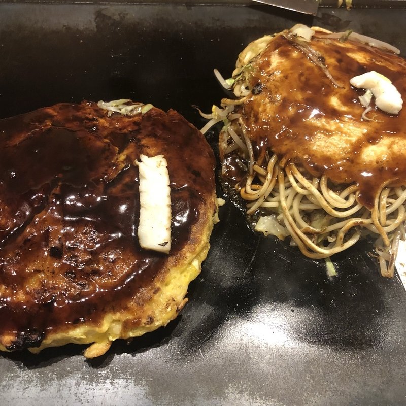 道頓堀焼き　広島お好み焼き(千房 道頓堀支店 （ちぼう）)