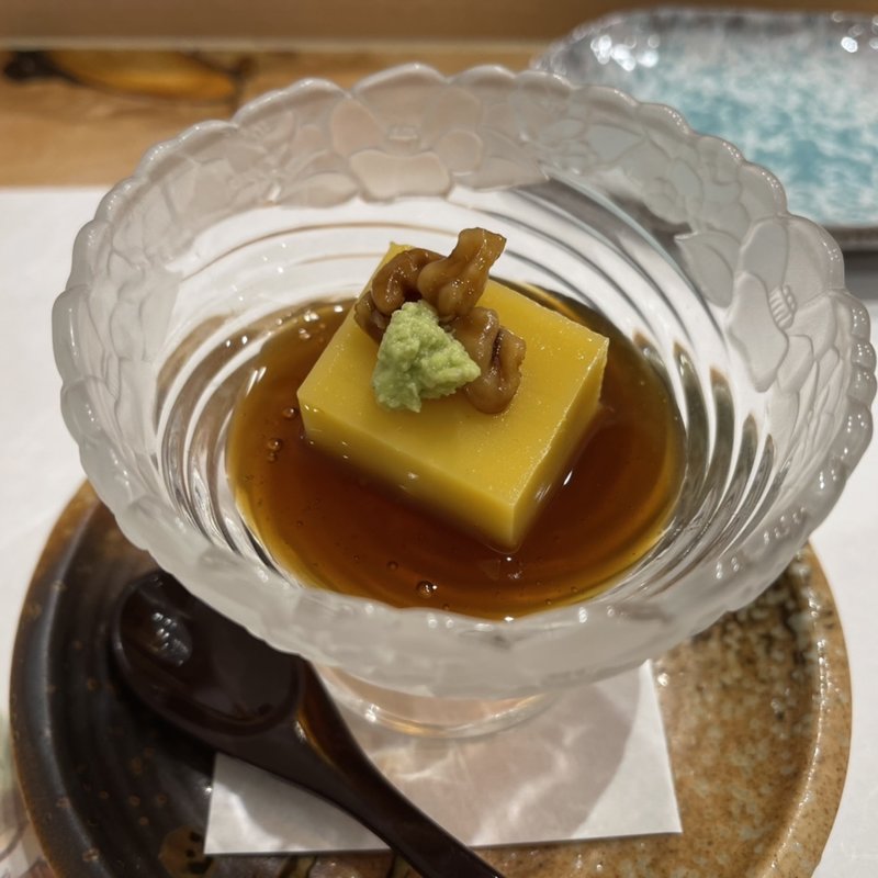 かぼちゃの豆腐(鮨うら山　栄離れ)