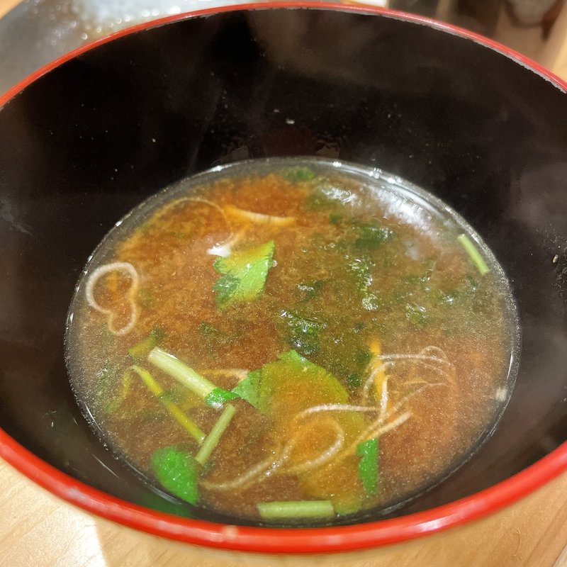 みそ汁（あおさ）(すし光琳（コウリン）)