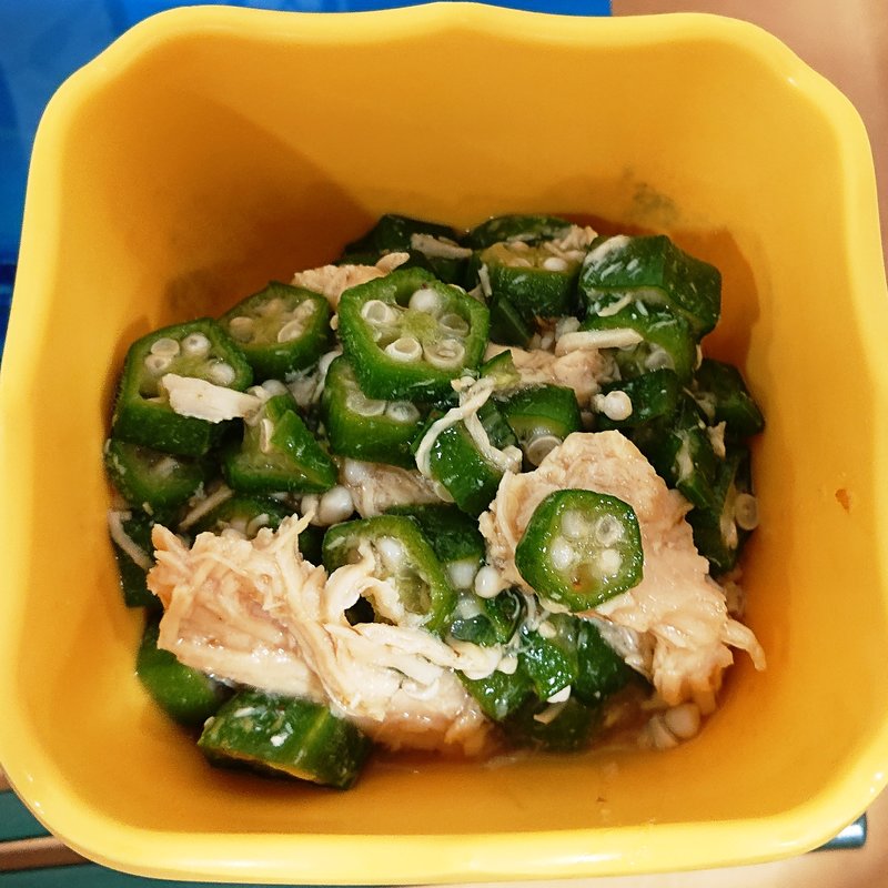 鶏とオクラの柚子胡椒(図書館下食堂 （大阪大学　豊中キャンパス内）)