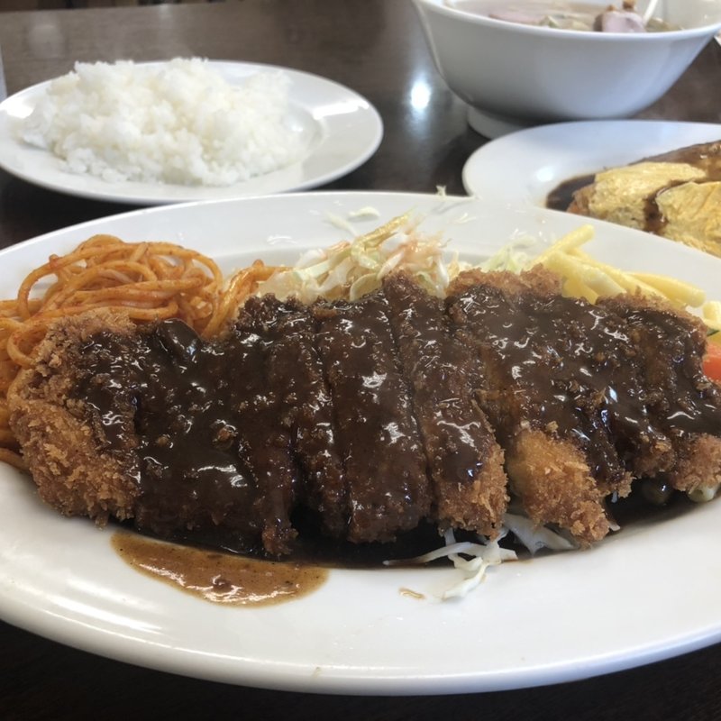 Wトンカツ(マルヤ食堂 浜中店)