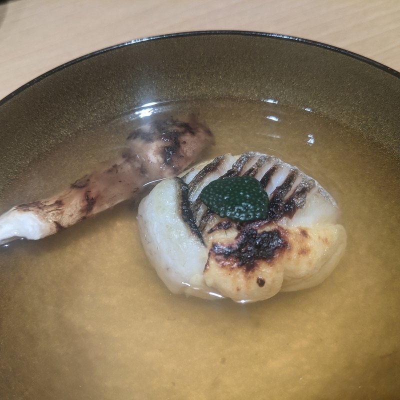 カマス真丈・松茸のお椀(みこころや )