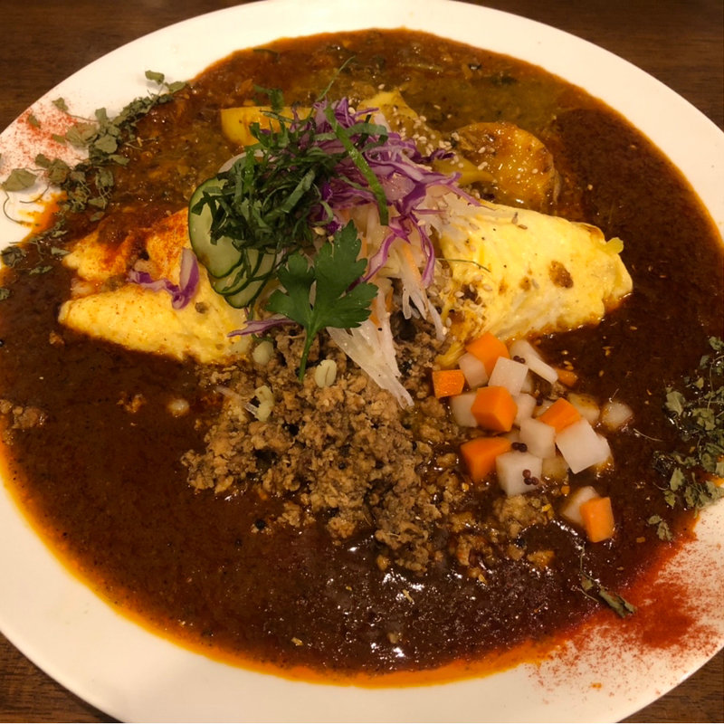 チーズinオムキーマ(シドミド spice&café Sid Mid)