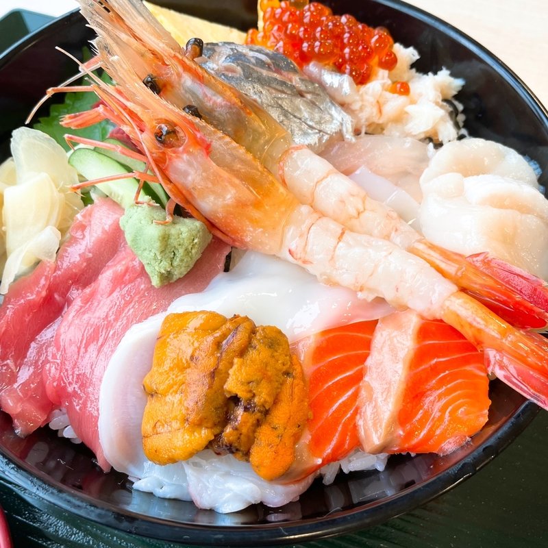 10種類の海鮮丼(ふじ膳)