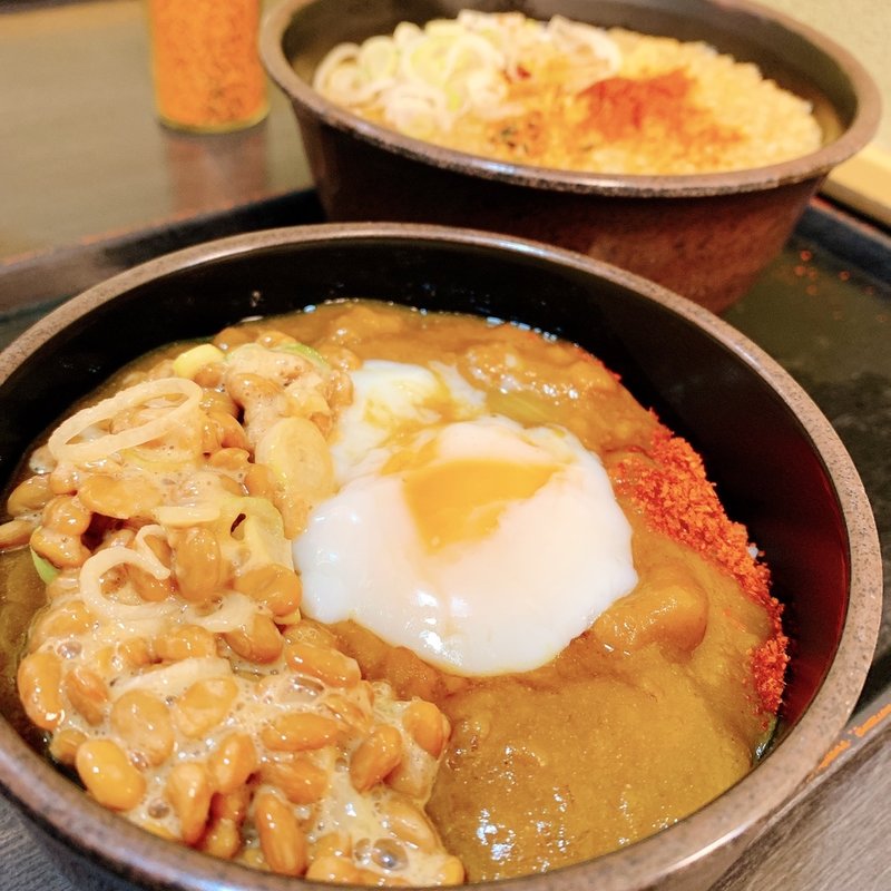 朝食Cセット(納豆・温玉)(ゆで太郎 蒲田中央通店 （ゆでたろう）)