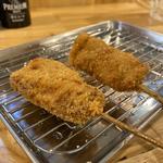串カツ豚、串カツ牛(串カツ田中 桑名店)