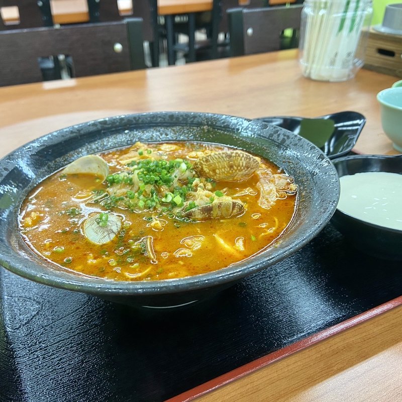 スンドゥブラーメン(博多 釜どん)
