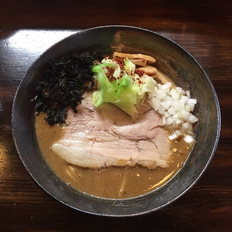 DORO SOBA eating soup (限定)(麺座 かたぶつ )