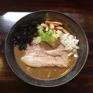 DORO SOBA eating soup (限定)(麺座 かたぶつ )