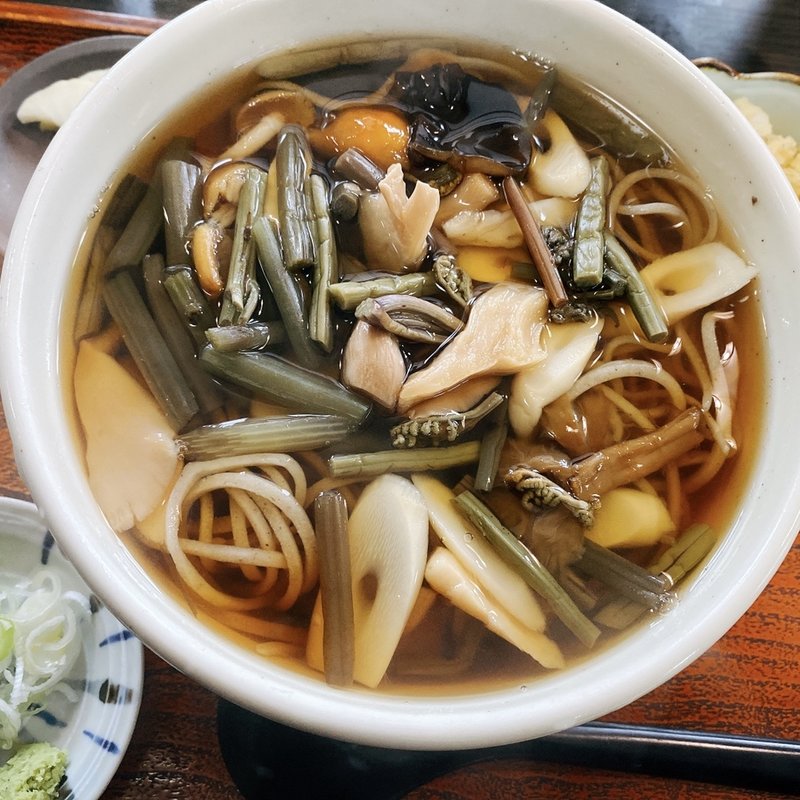 山菜そば　手打ち(椿寿庵　 )