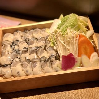 牡蠣しゃぶ(牡蠣・貝料理居酒屋 貝しぐれ 栄泉店)
