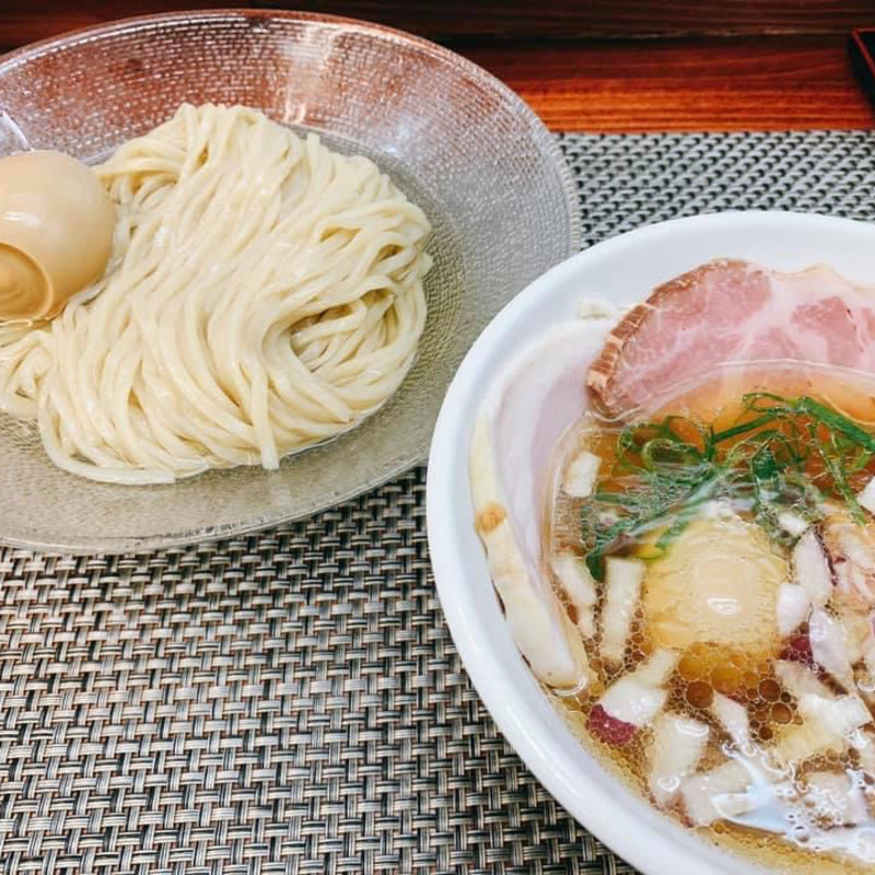 冷やし鯵煮干し塩 昆布水つけ麺(麺や 睡蓮)
