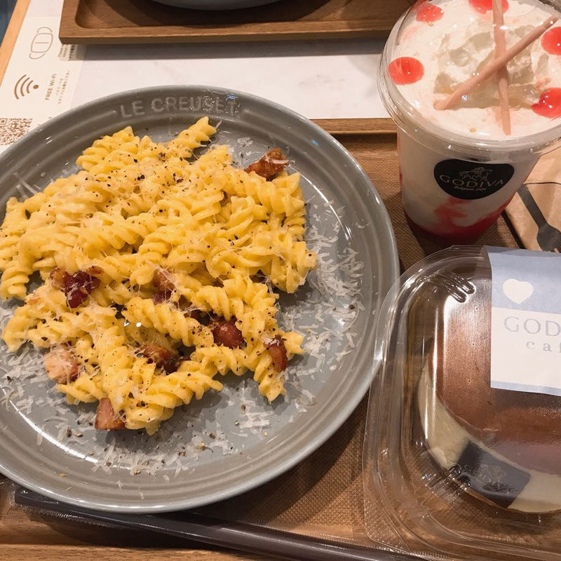 カカオカルボナーラ(GODIVA café Minatomirai )