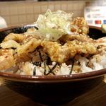 ミニかけ蕎麦セット(ミニゲソ丼)(立ち食い蕎麦酒処一久)