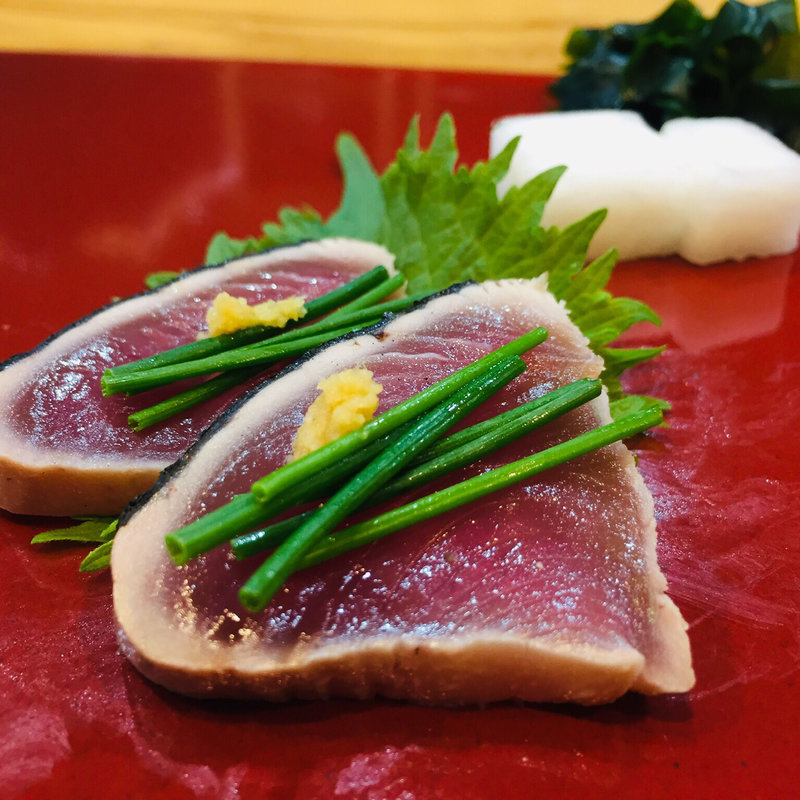 鰹のたたき(鮨まぁさ)