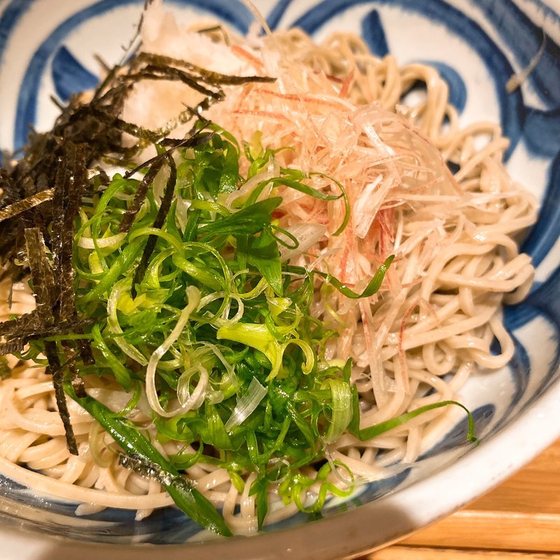 秋茗荷の鬼おろしぶっかけそば(石臼挽きそば 石楽 豊洲店)