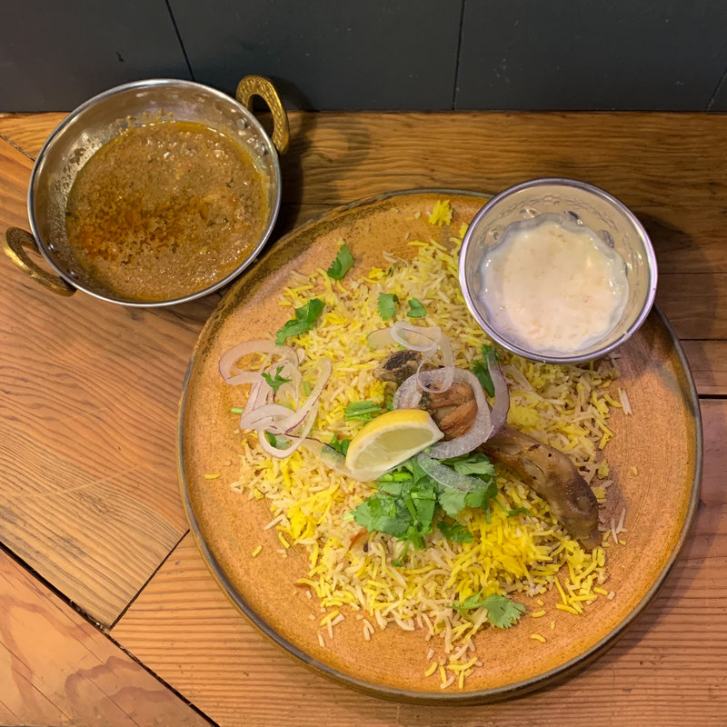 エゾシカとナシのキーマカレー+チキンビリヤニ(beet eat ビートイート)