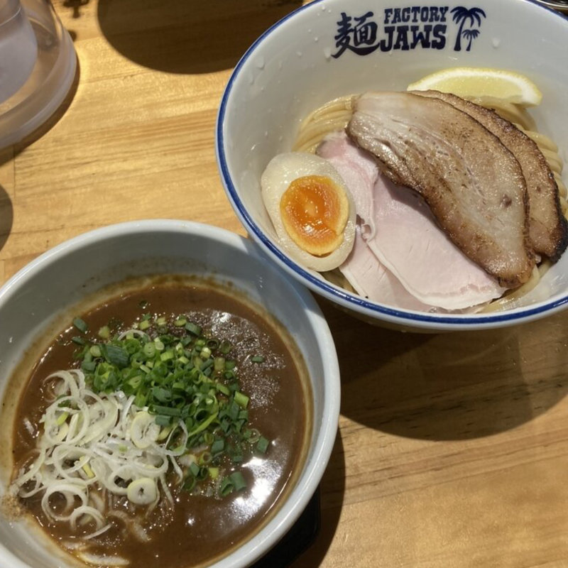 特製つけ麺(200g)〆の出汁ごはん付(自家製麺 麺FACTORY JAWS)