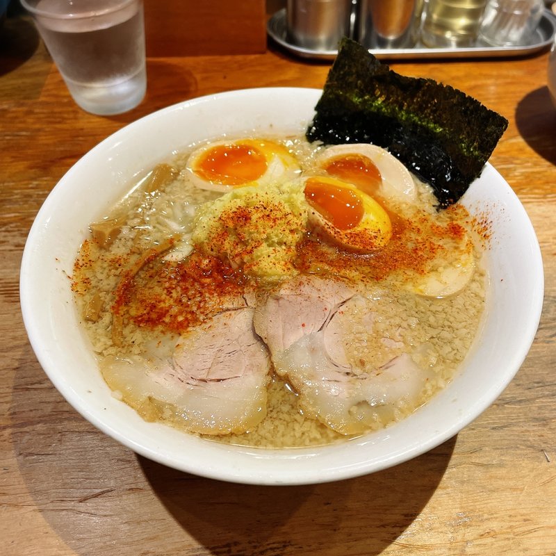 黄金生姜背脂中華そば(中華そばコヨシ 渋谷店)